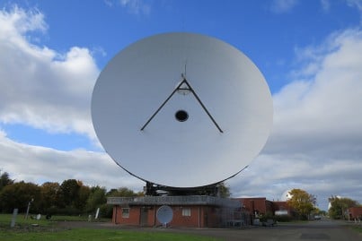 32 meter antenna system at the BT International Communications Centre, Madley, UK - the largest in the country!