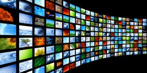 Broadcast TV screens