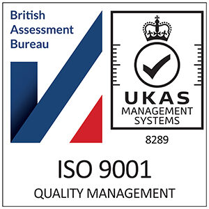 UKAS ISO-9001 certification badge