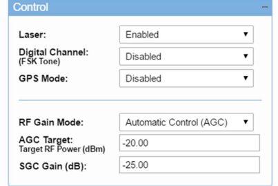 Automatic Gain control selected