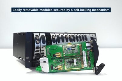 3U chassis removable RF modules